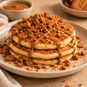 Loaded American pancakes - speculoos