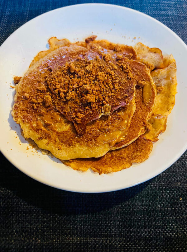 Loaded American pancakes - speculoos
