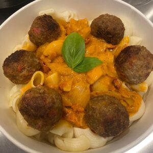 Pasta Meatballs Chorizo