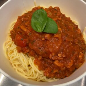 Pasta van de chef