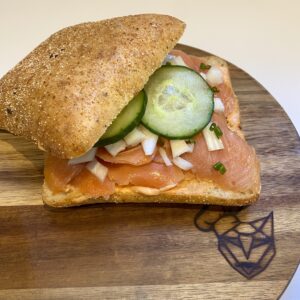 Broodje gerookte zalm