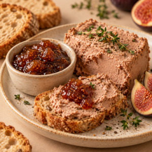 Pat&eacute; en vijgenconfituur