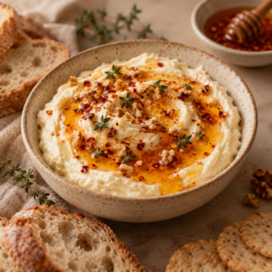 Brie cr&egrave;me met hot honey