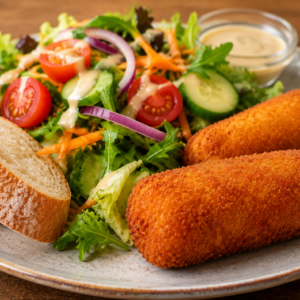 4. SALADE KAASKROKET MET BROOD